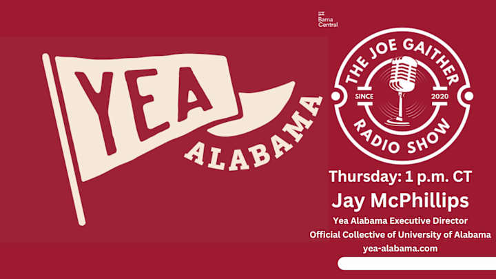 'Yea Alabama' Executive Director Jay McPhillips on The Joe Gaither Show | Episode 72: Aug. 31, 2023 'Yea Alabama' Executive Director Jay McPhillips on The Joe Gaither Show | Episode 72: Aug. 31, 2023