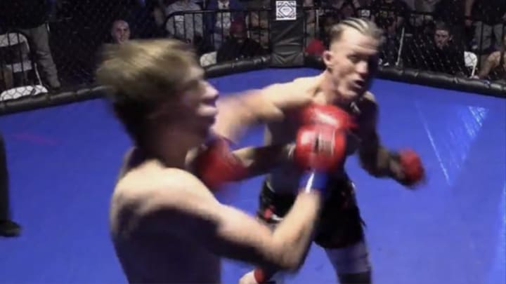 VIDEO: MMA Fighter Rushes Across Cage for Unbelievable 2-Second Knockout
