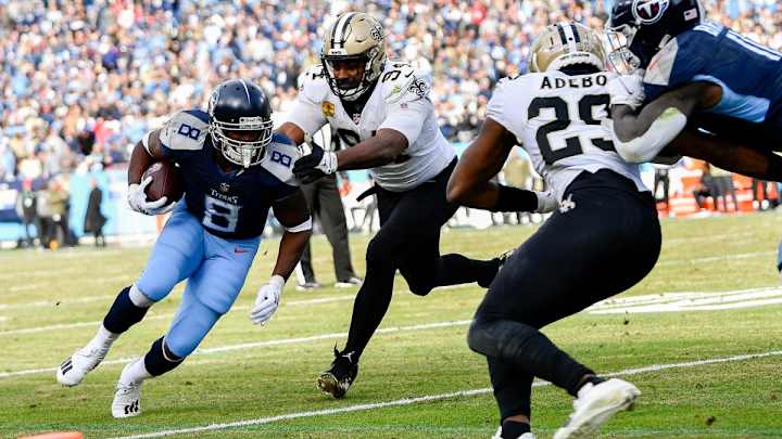 Saints Defense Faces Stiff Challenge From Titans Rushing Attack
