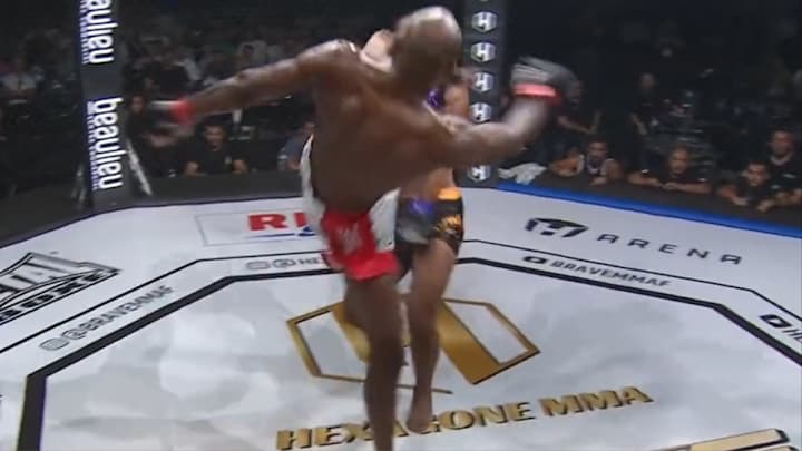 VIDEO: MMA Fighter Scores KO Of The Year Contender With Wild Flying Switch Kick