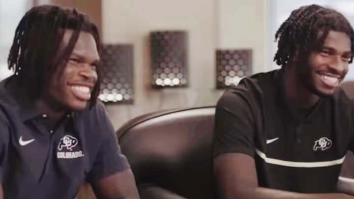 Travis Hunter and Shedeur Sanders on Fox Sports pregame show