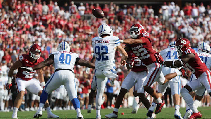 Why Oklahoma DB Peyton Bowen's Punt Block Almost Didn't Happen Why Oklahoma DB Peyton Bowen's Punt Block Almost Didn't Happen