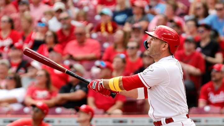 Cincinnati Reds Legend Joey Votto Hits MLB's Longest Home Run on 40th Birthday Cincinnati Reds Legend Joey Votto Hits MLB's Longest Home Run on 40th Birthday