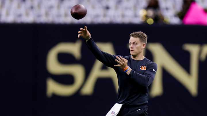 Report: Joe Burrow Will Go Through Morning Workout to Determine Status for Monday Night Football