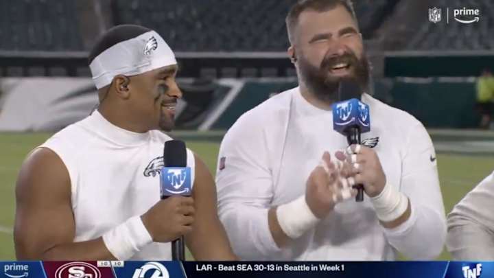 Jason Kelce Had Perfect Answer When Asked After ’TNF' If Travis Kelce is Dating Taylor Swift Jason Kelce Had Perfect Answer When Asked After ’TNF' If Travis Kelce is Dating Taylor Swift