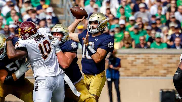 Game Observations - Offense: Notre Dame Beats Central Michigan