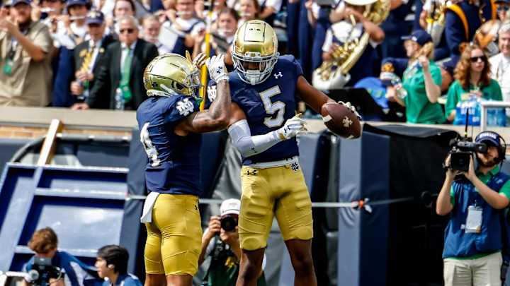 Notre Dame Pulls Away From Central Michigan, Setting A New Scoring Record Notre Dame Pulls Away From Central Michigan, Setting A New Scoring Record