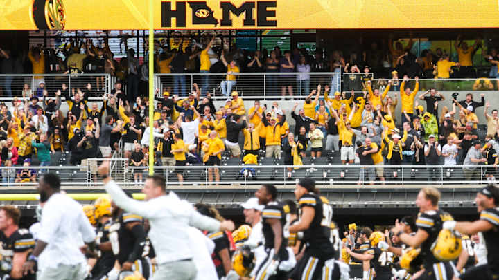 Missouri Shares Incredible Sky View of Game-Winning Kick, Epic Field Storm