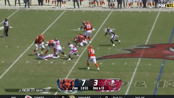 NFL Fans Ripped Bears QB Justin Fields for Dreadful Mistakes Against Buccaneers