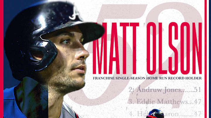 Braves Briefing: Matt Olson keeps setting offensive records Braves Briefing: Matt Olson keeps setting offensive records