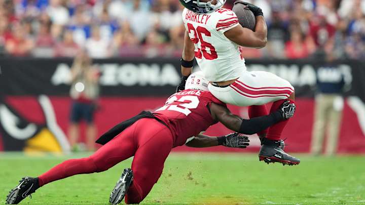 Saquon Barkley Injures Ankle in Giants' Comeback Win Saquon Barkley Injures Ankle in Giants' Comeback Win