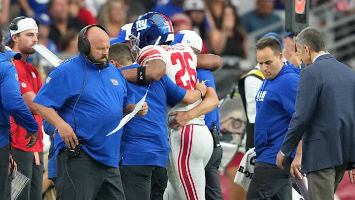 New Report Further Clarifies Giants RB Saquon Barkley's Ankle Injury New Report Further Clarifies Giants RB Saquon Barkley's Ankle Injury