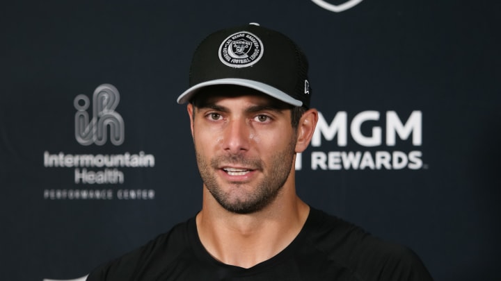 Raiders' Garoppolo Talks State of the Silver and Black