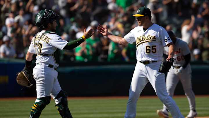 A's Trevor May Notches 20th Save, Joe Boyle Earns 1st MLB Win