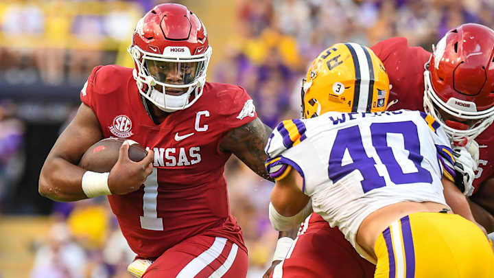 Razorback Hearts Broken in Death Valley, Waste Freshman's Big Day