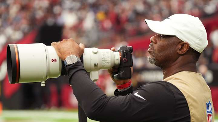 Seattle Mariners Legend Ken Griffey Jr. Makes Appearance as NFL Sideline Photographer Seattle Mariners Legend Ken Griffey Jr. Makes Appearance as NFL Sideline Photographer