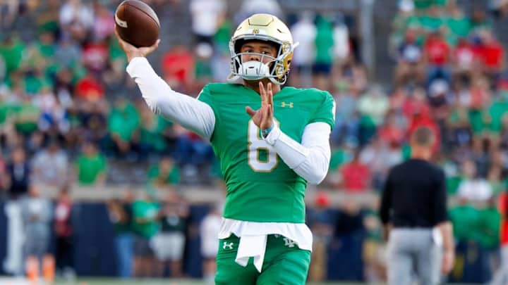 Notre Dame Notebook: Gerad Parker Talks Young Quarterbacks, Braylon James, Freshman Linemen Notre Dame Notebook: Gerad Parker Talks Young Quarterbacks, Braylon James, Freshman Linemen