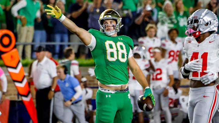 Mitchell Evans Continues To Blossom As A Notre Dame Tight End Mitchell Evans Continues To Blossom As A Notre Dame Tight End