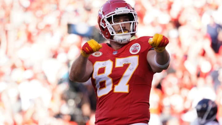 Travis Kelce’s Jersey Sales Go Through the Roof After Taylor Swift Attends Bears-Chiefs Game