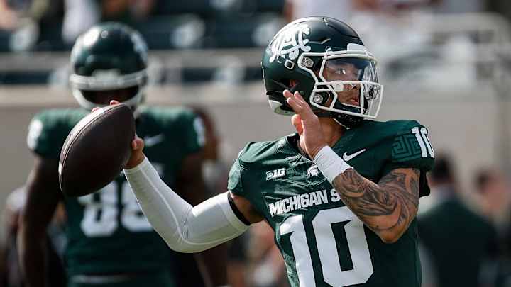 Harlon Barnett says Michigan State sticking with Noah Kim as QB1: 'He's our guy'