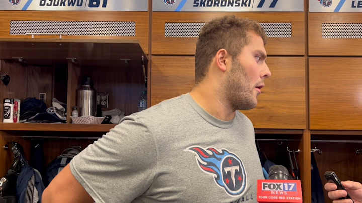 Titans Rookie Peter Skoronski Back in Locker Room After Emergency Appendectomy