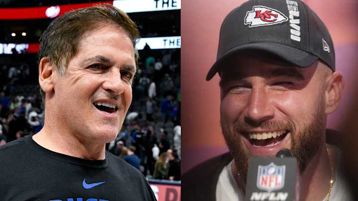 Travis Kelce Quips Back at Mark Cuban After Mavs Owner’s Request for Taylor Swift Travis Kelce Quips Back at Mark Cuban After Mavs Owner’s Request for Taylor Swift