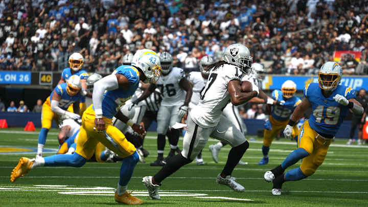 Raiders' WRs Have Chance for Big Day Vs. Chargers