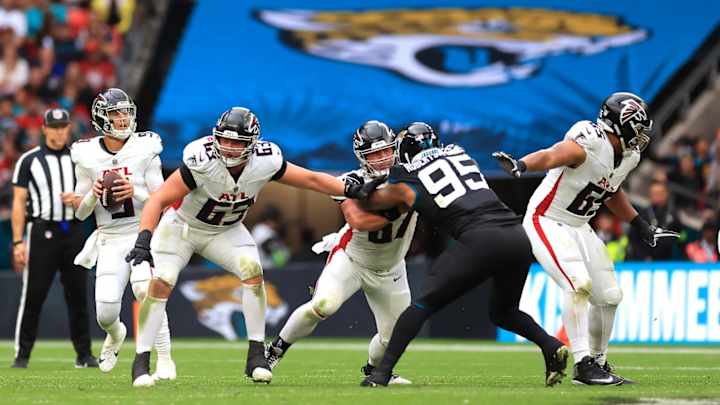 Atlanta Falcons OL Has 'Much Better Intent' vs. Jaguars, but Sack Struggles Continue