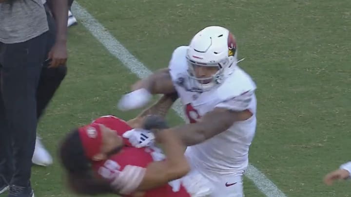 James Conner, Talanoa Hufanga Got in Fight After 49ers Blew Out Cardinals James Conner, Talanoa Hufanga Got in Fight After 49ers Blew Out Cardinals