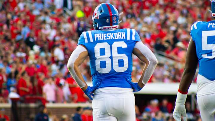 Ole Miss Rebels Lane Kiffin Shares TE Caden Prieskorn's Status Ole Miss Rebels Lane Kiffin Shares TE Caden Prieskorn's Status