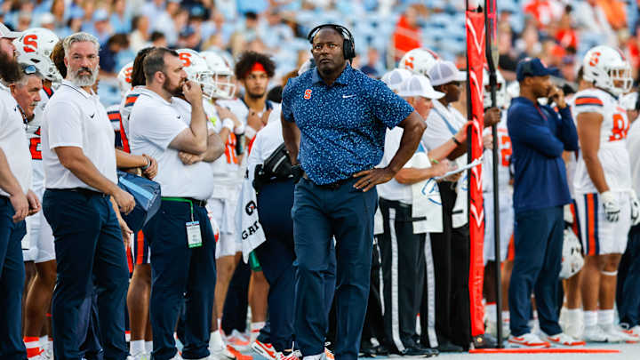 Dino Babers Discusses Blocked Punt First Down Call, Challenge, Conversation With Officials