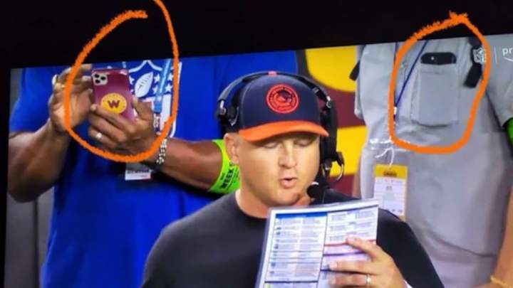 Did Washington Commanders Cheat vs. Bears with 'Sideline Spy'? NFL Explains Sideline Controversy Did Washington Commanders Cheat vs. Bears with 'Sideline Spy'? NFL Explains Sideline Controversy