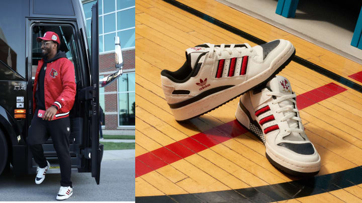 Donovan Mitchell Wears Adidas Forum 'Louisville' Sneakers