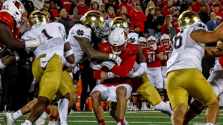 Notre Dame Notebook: Marcus Freeman Talks 4th Down Decision, Turnovers, OL Rotation Notre Dame Notebook: Marcus Freeman Talks 4th Down Decision, Turnovers, OL Rotation