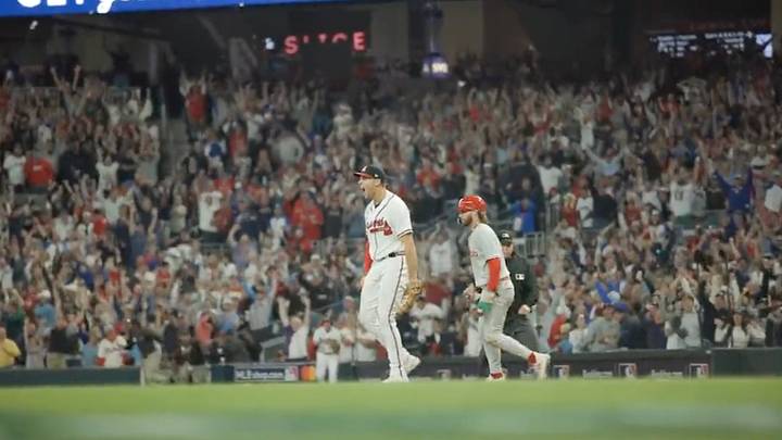 This Field-Level View of the Braves’ Clutch Double Play Is Outstanding
