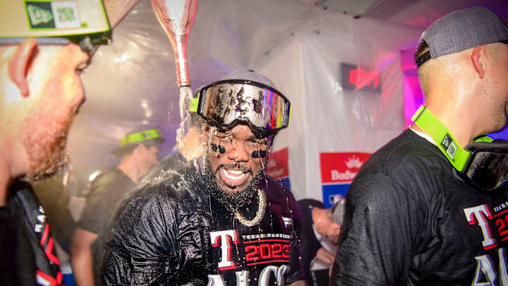 Texas Rangers Celebrate ... Again! View Celebration Gallery, Video After ALDS Sweep Texas Rangers Celebrate ... Again! View Celebration Gallery, Video After ALDS Sweep