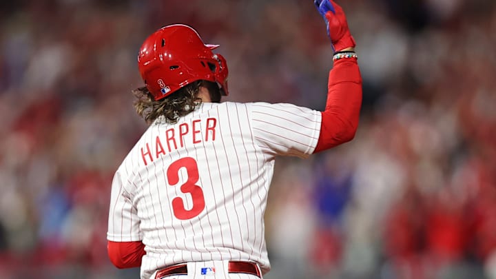 Bryce Harper Hits Two Historic Home Runs in Game 3 Drubbing of Atlanta Braves