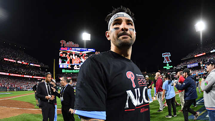 Nick Castellanos Dropped the Most Casual F-Bomb After Phillies Clinched NLCS Berth