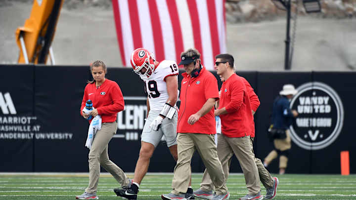 Kirby Smart Provides Update on Injured Brock Bowers