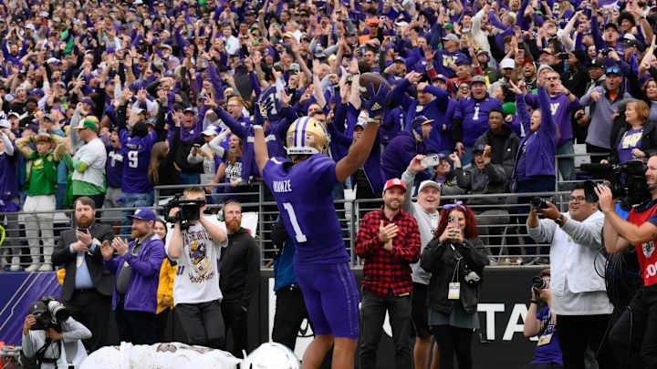 Odunze At His Best in Huskies' Big Win Over 8th-Ranked Oregon