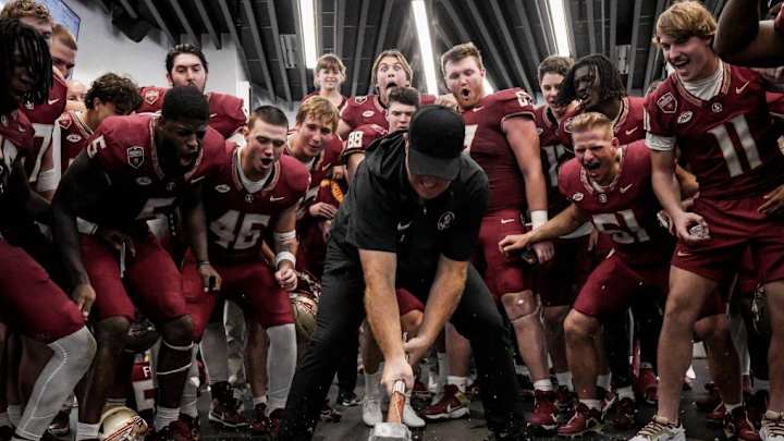 WATCH: Adam Fuller, Keon Coleman and Shyheim Brown Break The Rock After Squeezing The Orange WATCH: Adam Fuller, Keon Coleman and Shyheim Brown Break The Rock After Squeezing The Orange