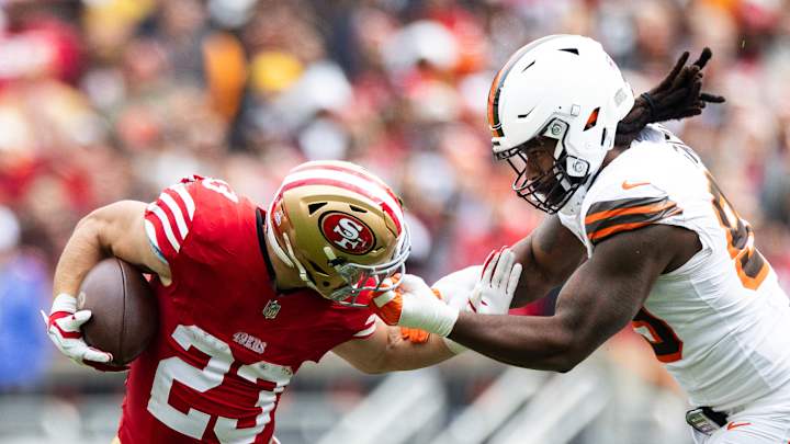 Halftime Report: Browns Hanging Tough Against Christian McCaffrey, 49ers