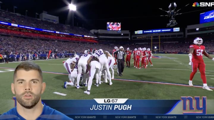 Giants OL Justin Pugh Had NFL Fans Laughing With His Comical Couch Comment in SNF Intro Giants OL Justin Pugh Had NFL Fans Laughing With His Comical Couch Comment in SNF Intro