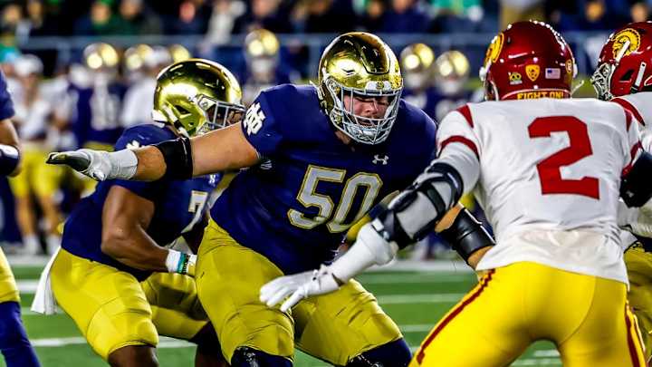 Notre Dame Guard Rocco Spindler Is Out For The Season