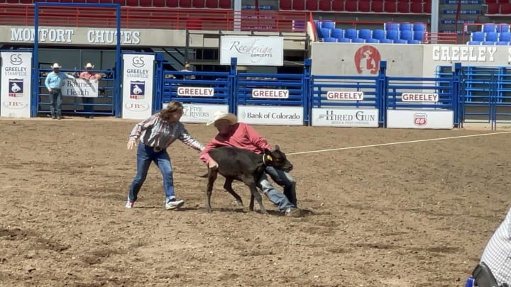Senior Pro Rodeo Athletes Gathering Gold