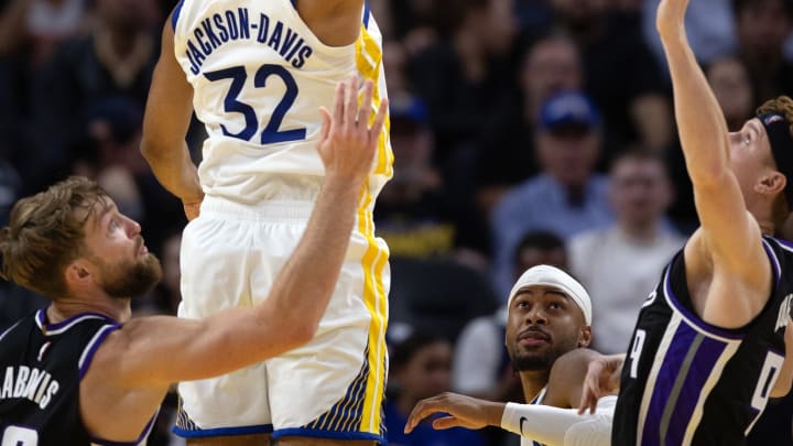 Trayce Jackson-Davis Posts Double-Double, Starts First Preseason Game For Warriors Trayce Jackson-Davis Posts Double-Double, Starts First Preseason Game For Warriors