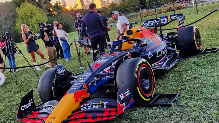 F1 News: Watch As Red Bull Helicopters In Austin GP RB19 At Insane Livery Reveal Event F1 News: Watch As Red Bull Helicopters In Austin GP RB19 At Insane Livery Reveal Event