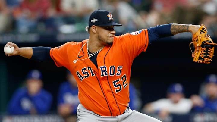 Astros’ Bryan Abreu Can Pitch ALCS Game 7 As MLB Pushes Suspension to Next Season