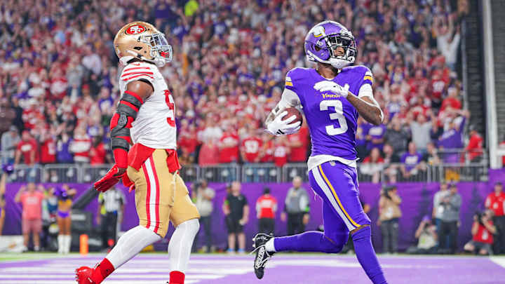 Jordan Addison's Breakout Game Helps Vikings Pull Off Upset Over 49ers Jordan Addison's Breakout Game Helps Vikings Pull Off Upset Over 49ers
