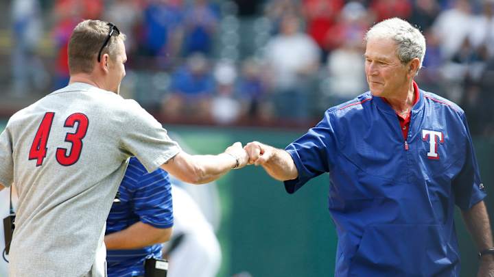 Former President George W. Bush Set to Throw 1st Pitch Before World Series Game 1 Former President George W. Bush Set to Throw 1st Pitch Before World Series Game 1